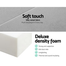 Load image into Gallery viewer, Giselle Bedding Folding Foam Mattress Portable Sofa Bed Lounge Chair Velvet Light Grey
