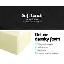 Load image into Gallery viewer, Giselle Bedding Folding Foam Mattress Portable Single Sofa Bed Mat Air Mesh Fabric Black
