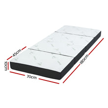 Load image into Gallery viewer, Giselle Bedding Portable Mattress Folding Foldable Foam Floor Bed Tri Fold 180cm
