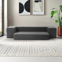 Load image into Gallery viewer, Giselle Bedding Portable Sofa Bed Folding Mattress Lounger Chair Ottoman Grey
