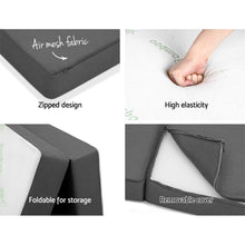 Load image into Gallery viewer, Giselle Bedding Folding Foam Portable Mattress Bamboo Fabric
