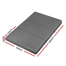 Load image into Gallery viewer, Giselle Bedding Double Size Folding Foam Mattress Portable Bed Mat Dark Grey

