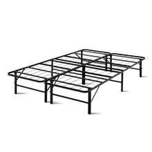 Load image into Gallery viewer, Artiss Folding Double Metal Bed Frame - Black
