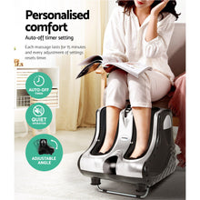 Load image into Gallery viewer, Livemor Foot Massager Ankle Calf Leg Massagers Shiatsu Kneading Rolling Silver
