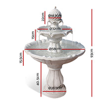 Load image into Gallery viewer, LilyWater™ - Classic &amp; Durable Ivory 3 Tier Solar Powered Water Fountain
