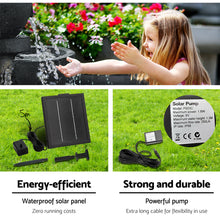 Load image into Gallery viewer, Zenton™ - Tranquil Blue 4 Tier Solar Powered Water Fountain with Light
