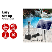 Load image into Gallery viewer, Gardeon Solar Powered Water Pond Pump 60W
