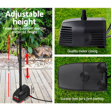 Load image into Gallery viewer, Gardeon 30W LED Lights Solar Fountain with Battery Outdoor Fountains Submersible Water Pump
