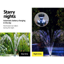 Load image into Gallery viewer, Gardeon 30W LED Lights Solar Fountain with Battery Outdoor Fountains Submersible Water Pump

