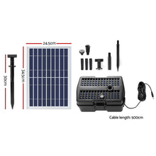 Load image into Gallery viewer, Gardeon Solar Pond Pump with Eco Filter Box Water Fountain Kit 5FT
