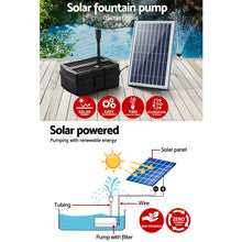 Load image into Gallery viewer, Gardeon Solar Pond Pump with Eco Filter Box Water Fountain Kit 5FT

