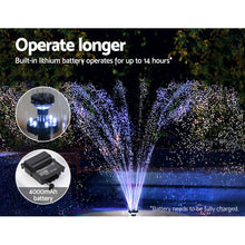 Load image into Gallery viewer, Gardeon Solar Pond Pump with Battery Kit Solar Powered Garden Water Fountain
