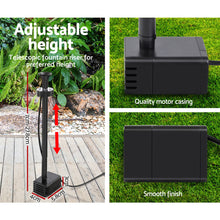Load image into Gallery viewer, Gardeon Solar Pond Pump with Battery Kit Solar Powered Garden Water Fountain
