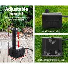 Load image into Gallery viewer, Solar Powered Pond Pump Submersible Fountains Ouotdoor Pool Garden Pumps 4 FT
