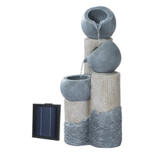 Load image into Gallery viewer, Gardeon Solar Water Fountain Features Outdoor 3 Tiered LED Lights Bird Bath
