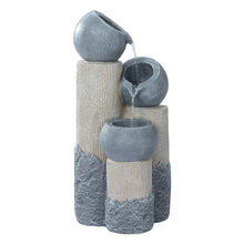Load image into Gallery viewer, Gardeon Solar Water Fountain Features Outdoor 3 Tiered LED Lights Bird Bath
