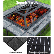 Load image into Gallery viewer, Grillz Fire Pit BBQ Grill Ice Bucket 3-In-1 Table
