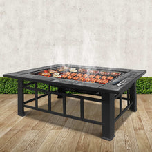 Load image into Gallery viewer, Grillz Fire Pit BBQ Grill Ice Bucket 3-In-1 Table
