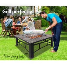 Load image into Gallery viewer, Grillz Fire Pit BBQ Grill Ice Bucket 4-In-1 Table
