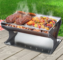 Load image into Gallery viewer, Grillz Fire Pit BBQ Grill Steel
