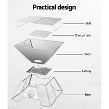 Load image into Gallery viewer, Grillz Fire Pit BBQ Grill with Carry Bag Portable
