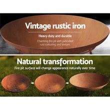 Load image into Gallery viewer, Grillz Fire Pit Cast Iron Rustic 60cm
