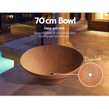 Load image into Gallery viewer, Grillz Fire Pit Bowl Cast Iron Rustic 70cm

