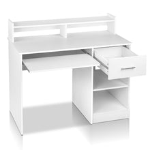 Load image into Gallery viewer, Artiss Office Computer Desk with Storage - White
