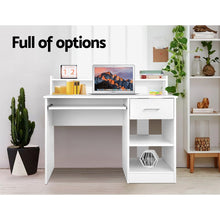Load image into Gallery viewer, Artiss Office Computer Desk with Storage - White
