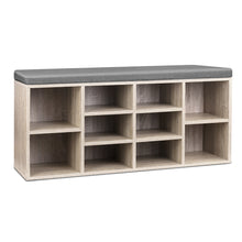 Load image into Gallery viewer, Bench Wooden Shoe Rack Storage
