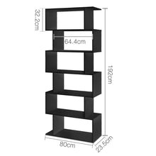 Load image into Gallery viewer, Artiss 6 Tier Display Shelf - Black
