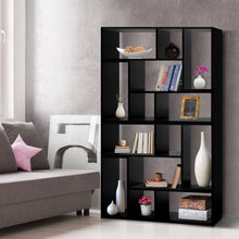Load image into Gallery viewer, Artiss DIY L Shaped Display Shelf - Black
