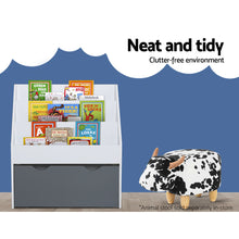 Load image into Gallery viewer, Keezi 3 Tiers Kids Bookshelf Magazine Rack Children Bookcase Organiser Storage
