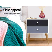 Load image into Gallery viewer, Artiss Bedside Tables Drawers Side Table Nightstand Lamp Side Storage Cabinet

