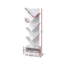 Load image into Gallery viewer, 7-Shelf Tree Bookshelf - White
