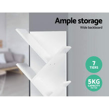 Load image into Gallery viewer, 7-Shelf Tree Bookshelf - White

