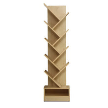 Load image into Gallery viewer, Artiss Display Shelf 9-Shelf Tree Bookshelf Book Storage Rack Bookcase Natural
