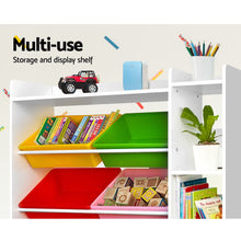 Load image into Gallery viewer, Keezi 8 Bins Kids Toy Box Storage Organiser Rack Bookshelf Drawer Cabinet
