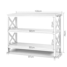 Load image into Gallery viewer, Artiss Wooden Storage Console Table - White
