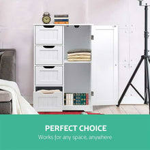 Load image into Gallery viewer, Bathroom Tallboy Storage Cabinet - White
