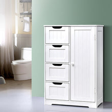 Load image into Gallery viewer, Bathroom Tallboy Storage Cabinet - White
