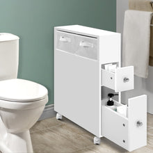 Load image into Gallery viewer, Artiss Bathroom Cabinet Toilet Storage Caddy Holder w/ Wheels
