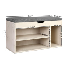 Load image into Gallery viewer, Wooden Shoe Organiser - Natural
