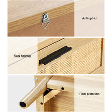 Load image into Gallery viewer, Artiss Bedside Tables Rattan 2 Drawers Side Table Nightstand Storage Cabinet
