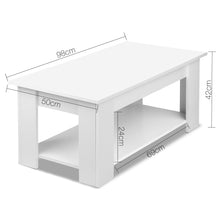 Load image into Gallery viewer, Artiss Lift Up Top Mechanical Coffee Table - White
