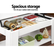 Load image into Gallery viewer, Artiss Lift Up Top Mechanical Coffee Table - White
