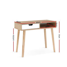 Load image into Gallery viewer, Artiss 2 Drawer Wood Computer Desk
