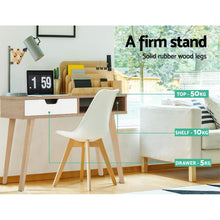 Load image into Gallery viewer, Artiss 2 Drawer Wood Computer Desk
