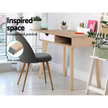 Load image into Gallery viewer, Artiss 2 Drawer Wood Computer Desk
