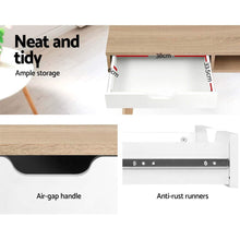 Load image into Gallery viewer, Artiss 2 Drawer Wood Computer Desk
